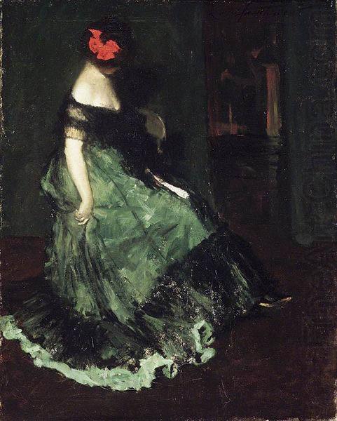 The Red Bow, Charles Webster Hawthorne